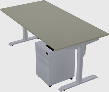 Dual motor electric desk