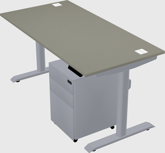 Dual motor electric desk
