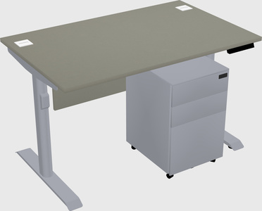 Dual motor electric desk