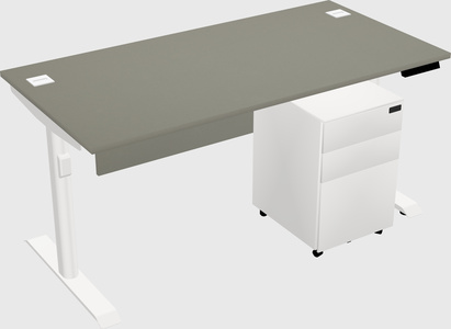 Dual motor electric desk