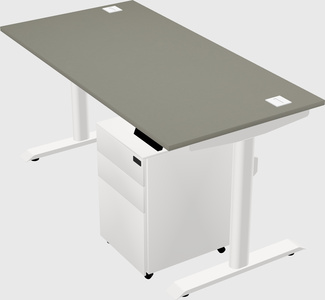 Dual motor electric desk