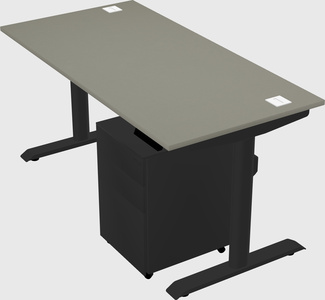 Dual motor electric desk