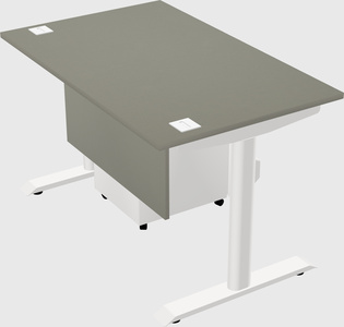 Dual motor electric desk