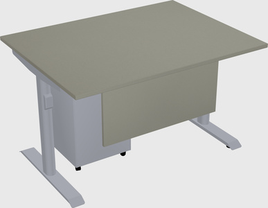Dual motor electric desk
