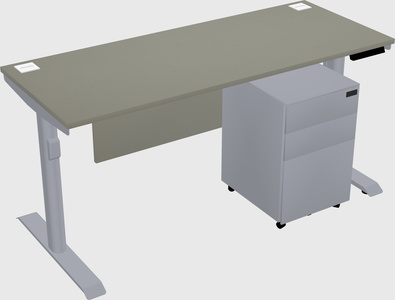 Dual motor electric desk