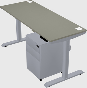 Dual motor electric desk