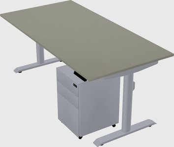 Dual motor electric desk