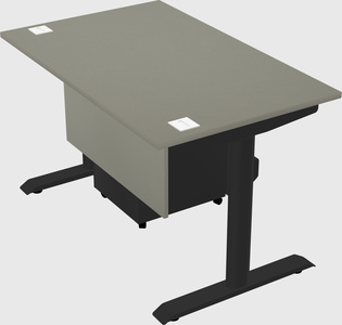 Dual motor electric desk