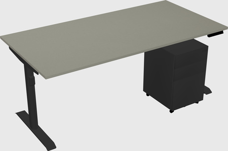 Dual motor electric desk