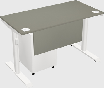 Dual motor electric desk
