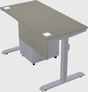 Dual motor electric desk