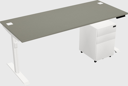 Dual motor electric desk