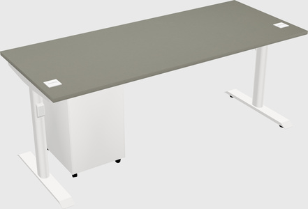Dual motor electric desk