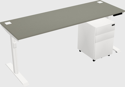 Dual motor electric desk
