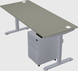 Dual motor electric desk