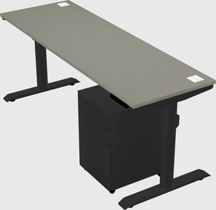 Dual motor electric desk