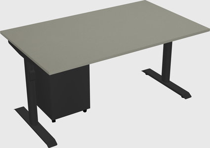 Dual motor electric desk