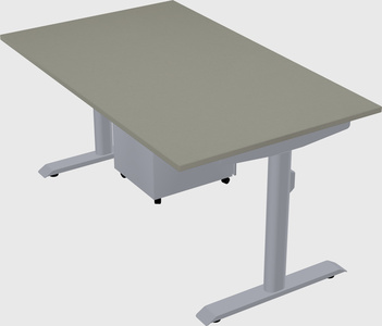 Dual motor electric desk