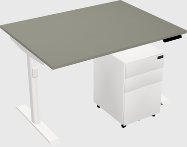 Dual motor electric desk