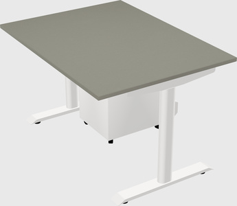 Dual motor electric desk