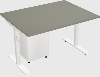 Dual motor electric desk