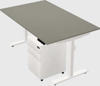 Dual motor electric desk