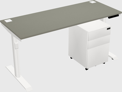Dual motor electric desk