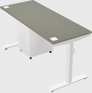 Dual motor electric desk
