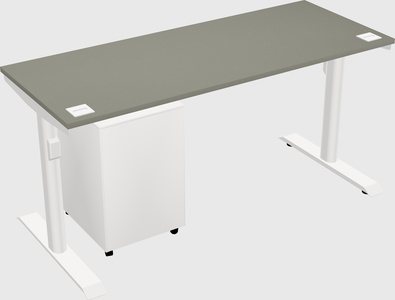 Dual motor electric desk