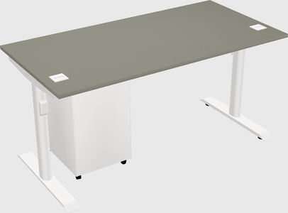 Dual motor electric desk