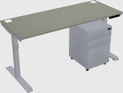 Dual motor electric desk