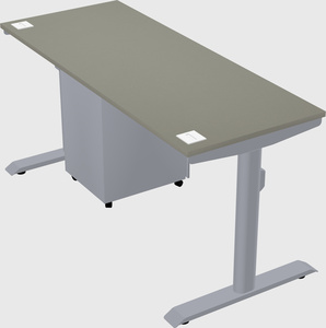 Dual motor electric desk