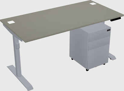 Dual motor electric desk