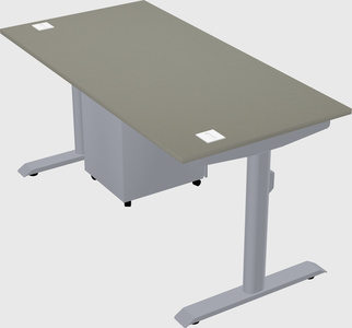 Dual motor electric desk