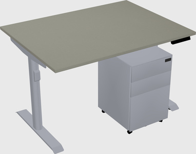 Dual motor electric desk