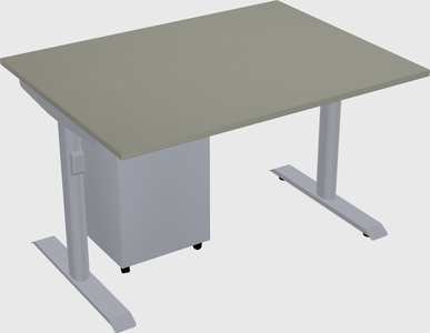 Dual motor electric desk