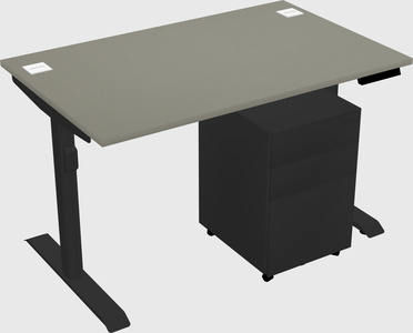 Dual motor electric desk