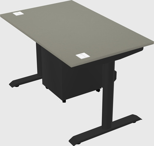Dual motor electric desk