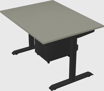 Dual motor electric desk