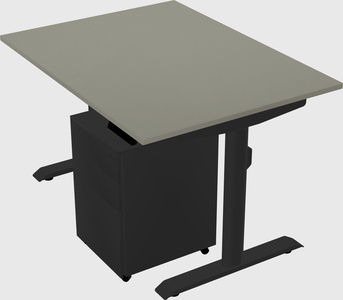 Dual motor electric desk