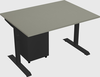Dual motor electric desk