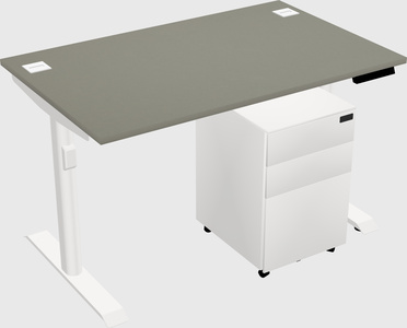 Dual motor electric desk