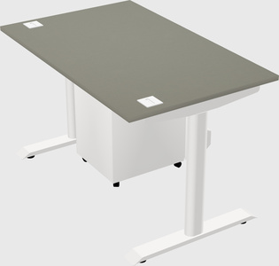 Dual motor electric desk