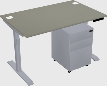 Dual motor electric desk