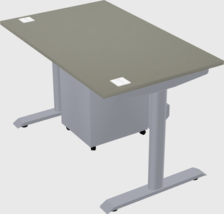 Dual motor electric desk