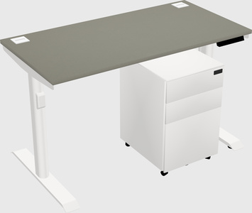 Dual motor electric desk