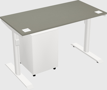 Dual motor electric desk