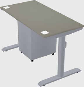 Dual motor electric desk