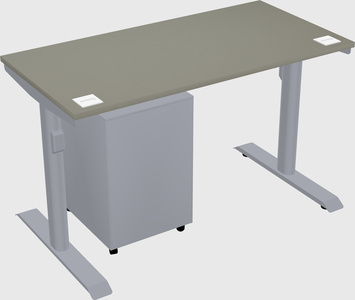 Dual motor electric desk