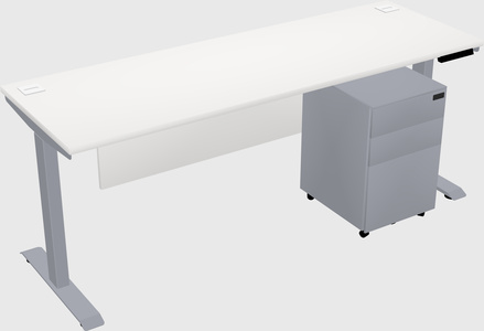 Single motor electric desk